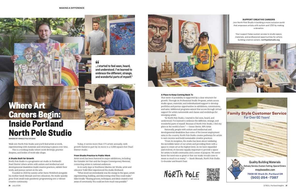 Magazine featuring North Pole Studio in Stroll Magazine