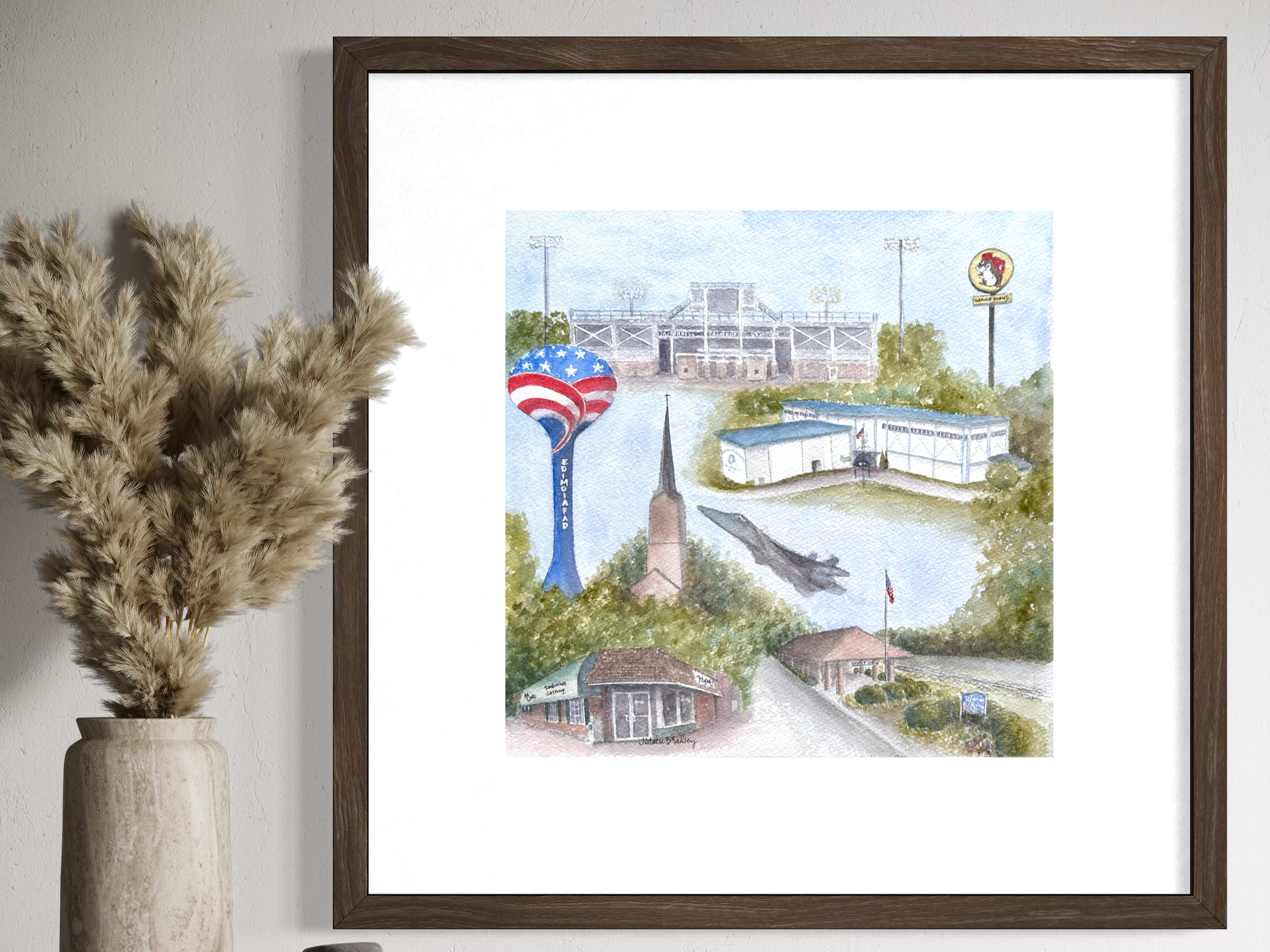 City of Warner Robins Watercolor