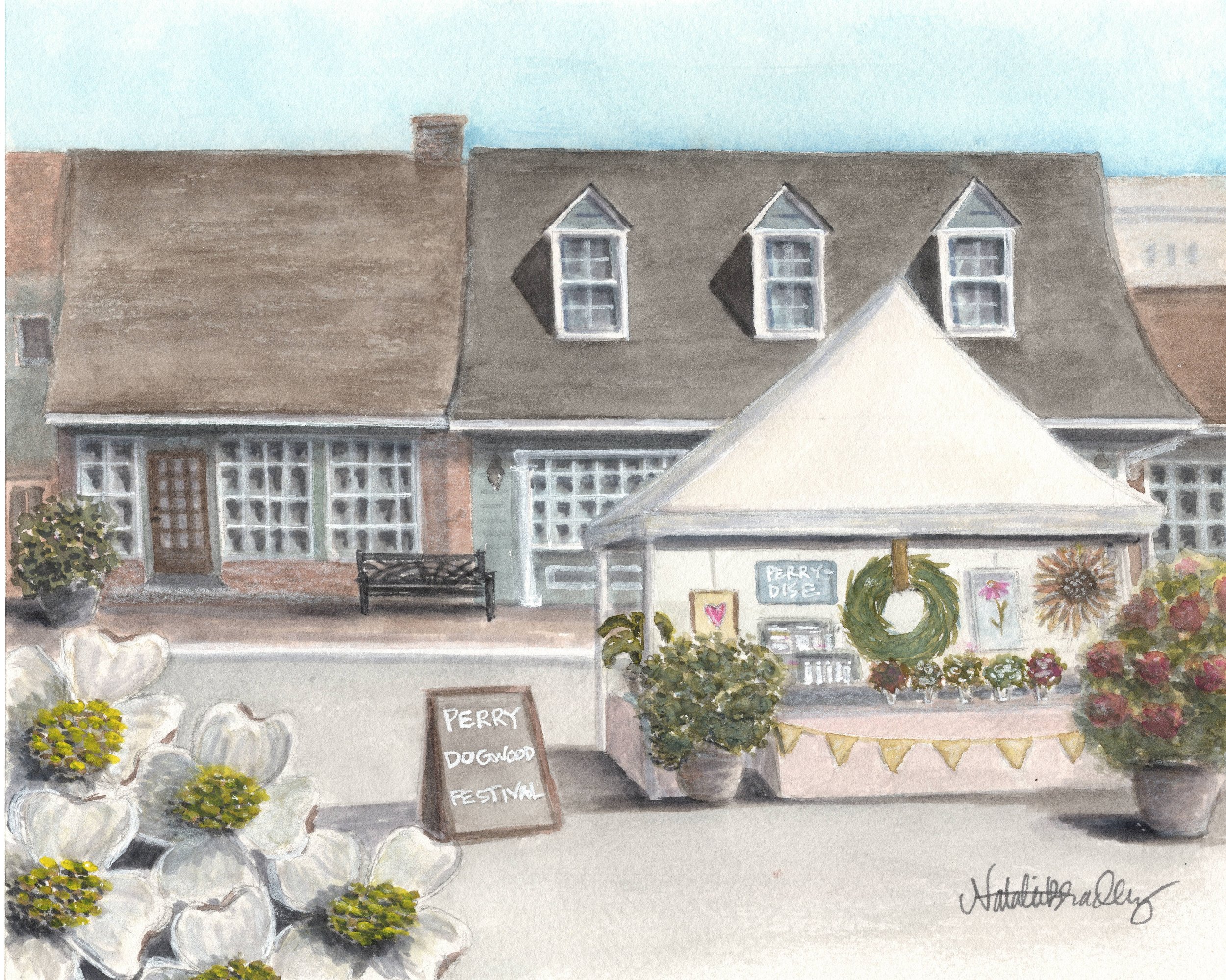 Perry Dogwood Festival Artwork