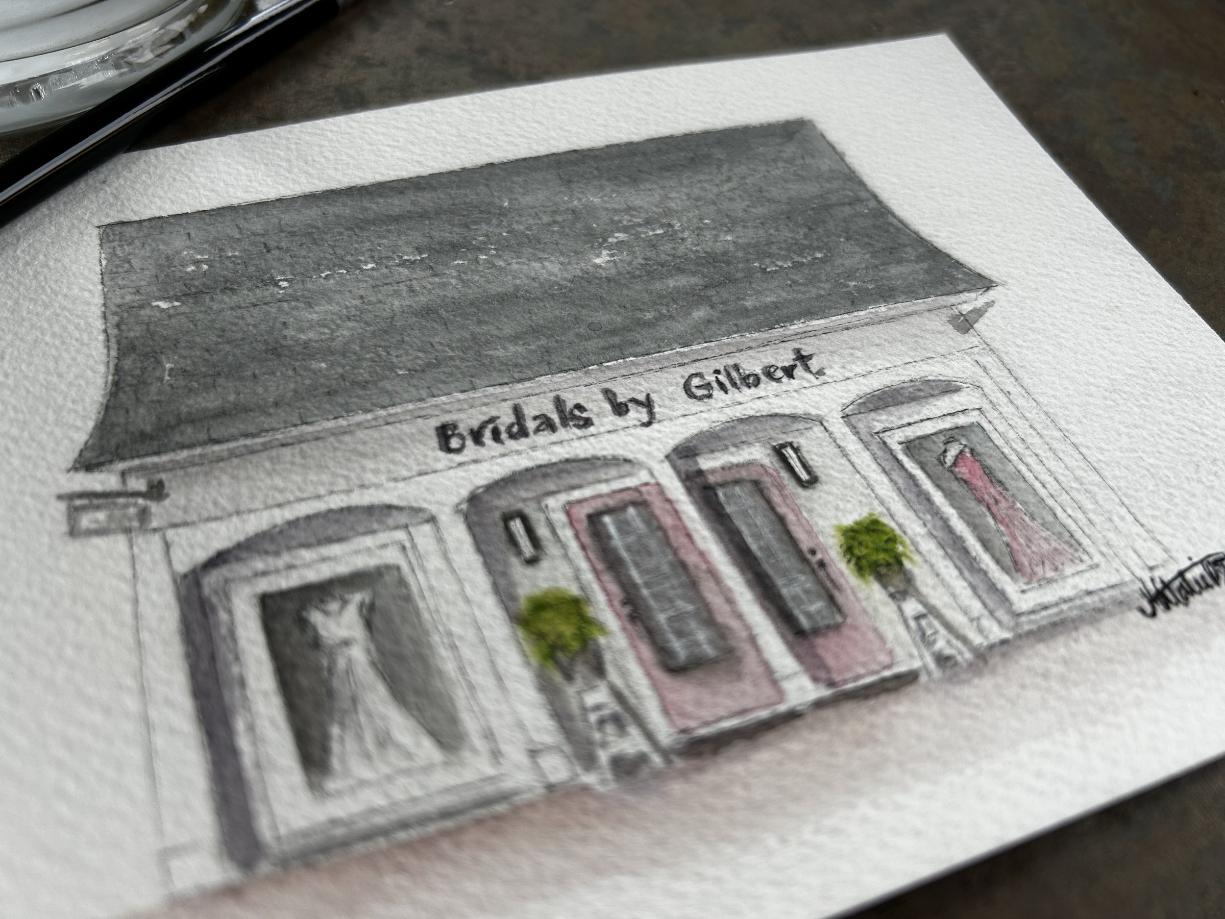 Bridals by Gilbert shop sketch