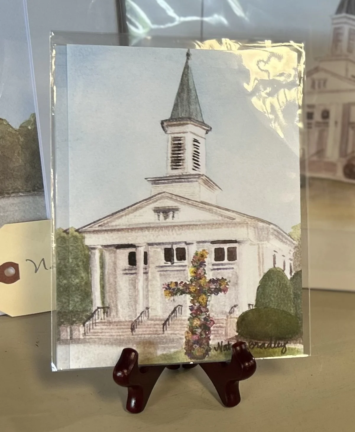 Perry Methodist Church at Easter print.jpg