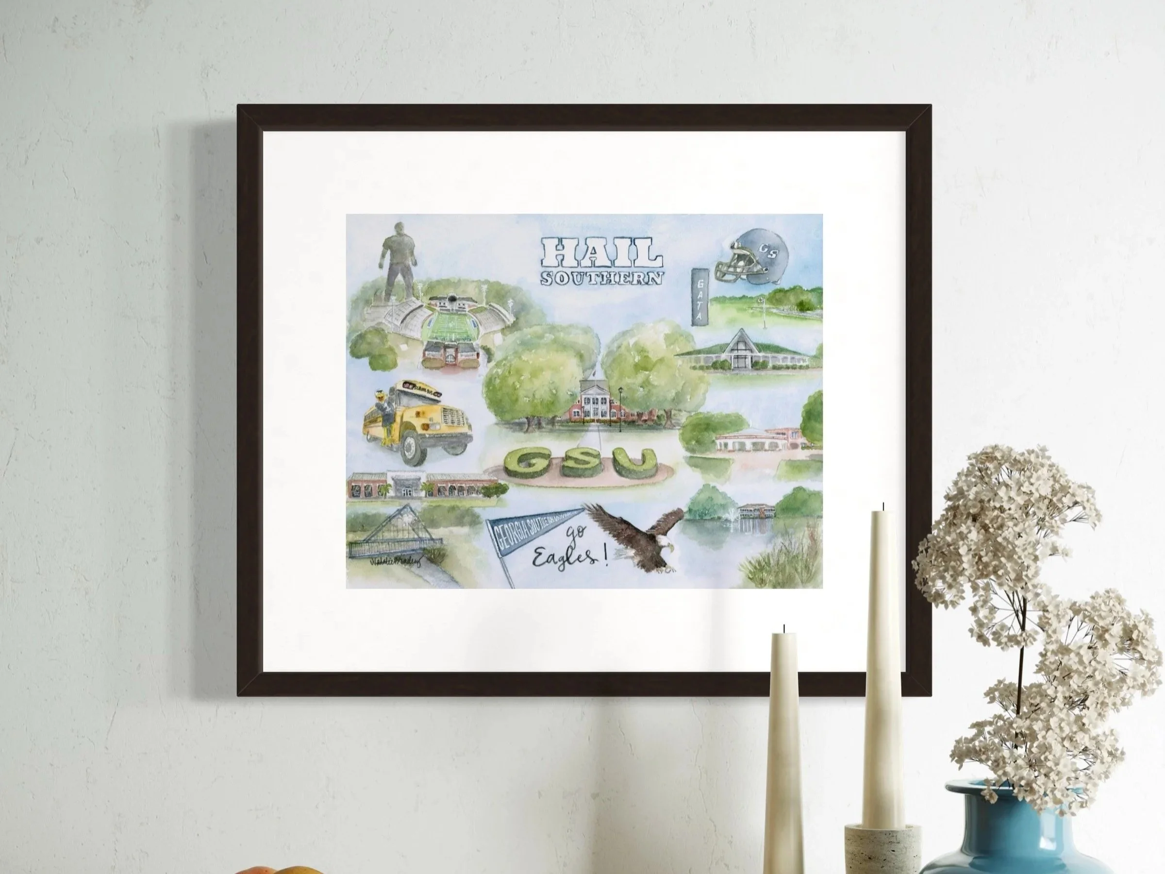 Georgia Southern Watercolor Art by Natalie Bradley.jpg
