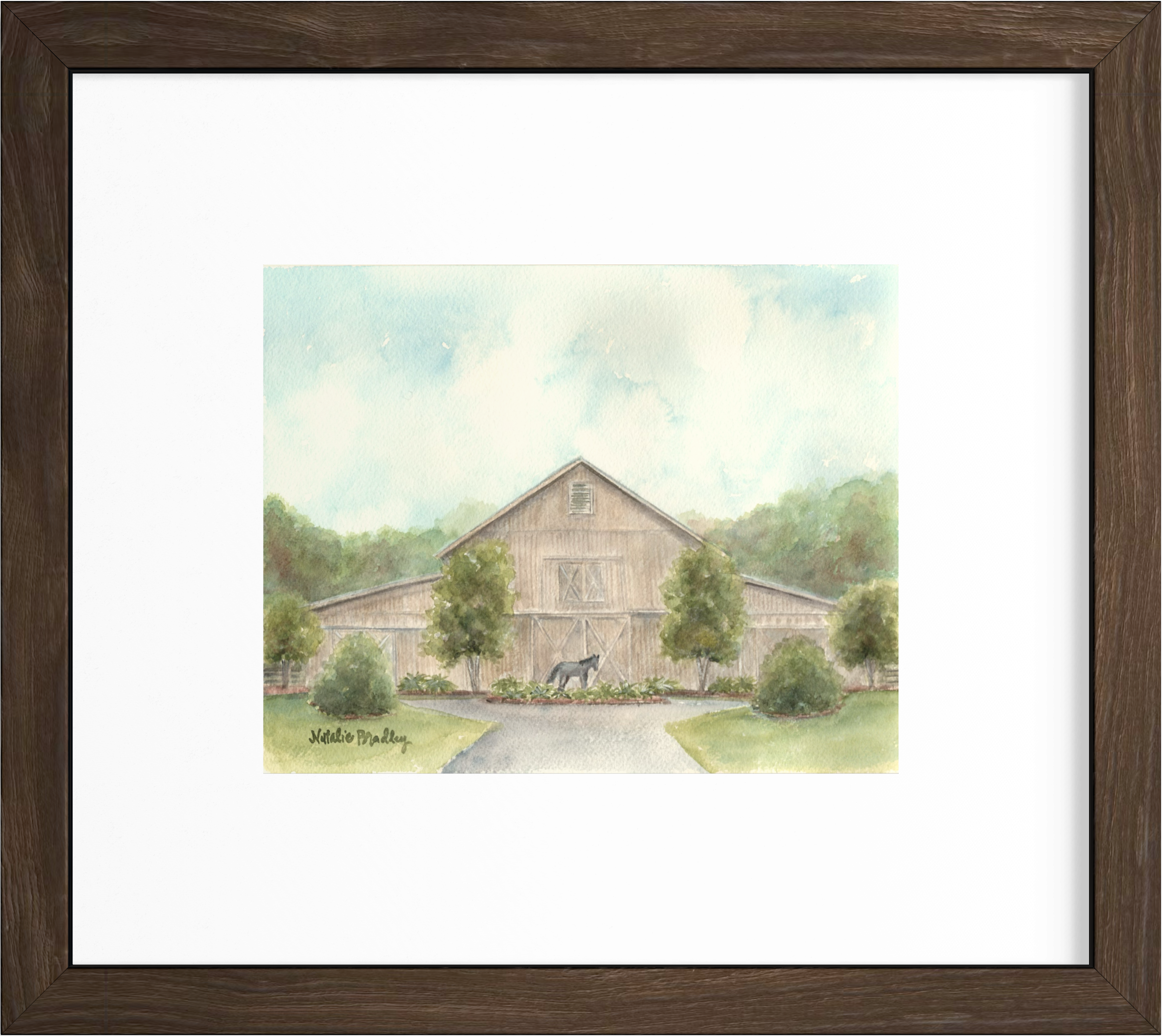 Southern Bridle Farms Venue painting by Natalie Bradley