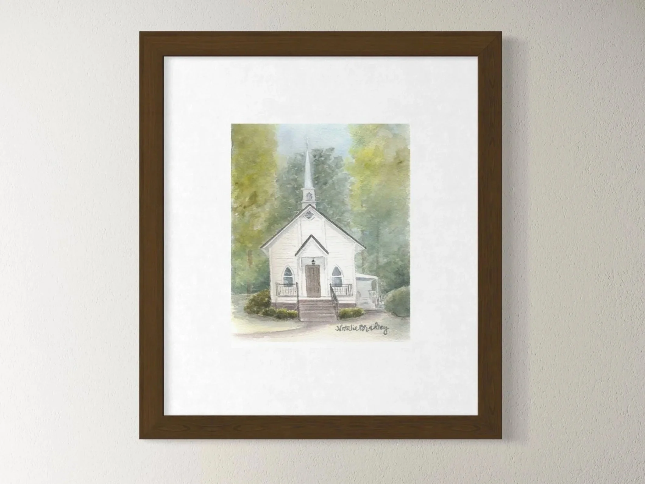 Forest Hill Park Wedding Venue Watercolor Print | Perry, Georgia