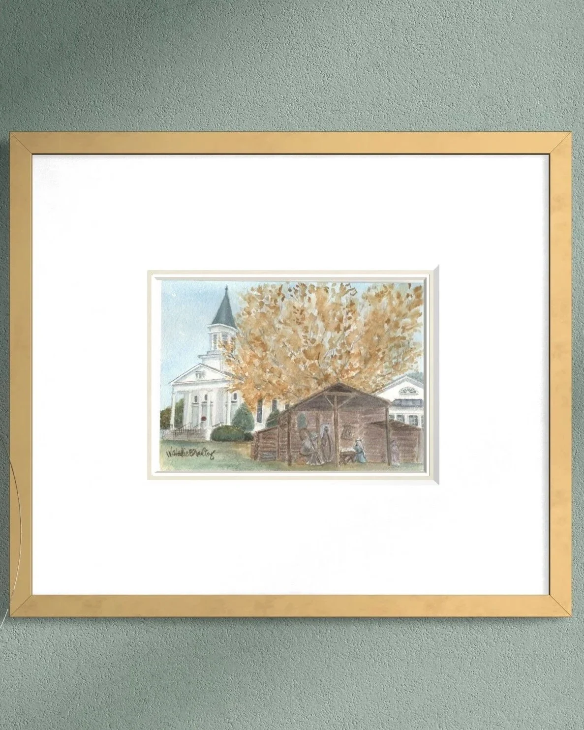 Perry Methodist Church at Christmas