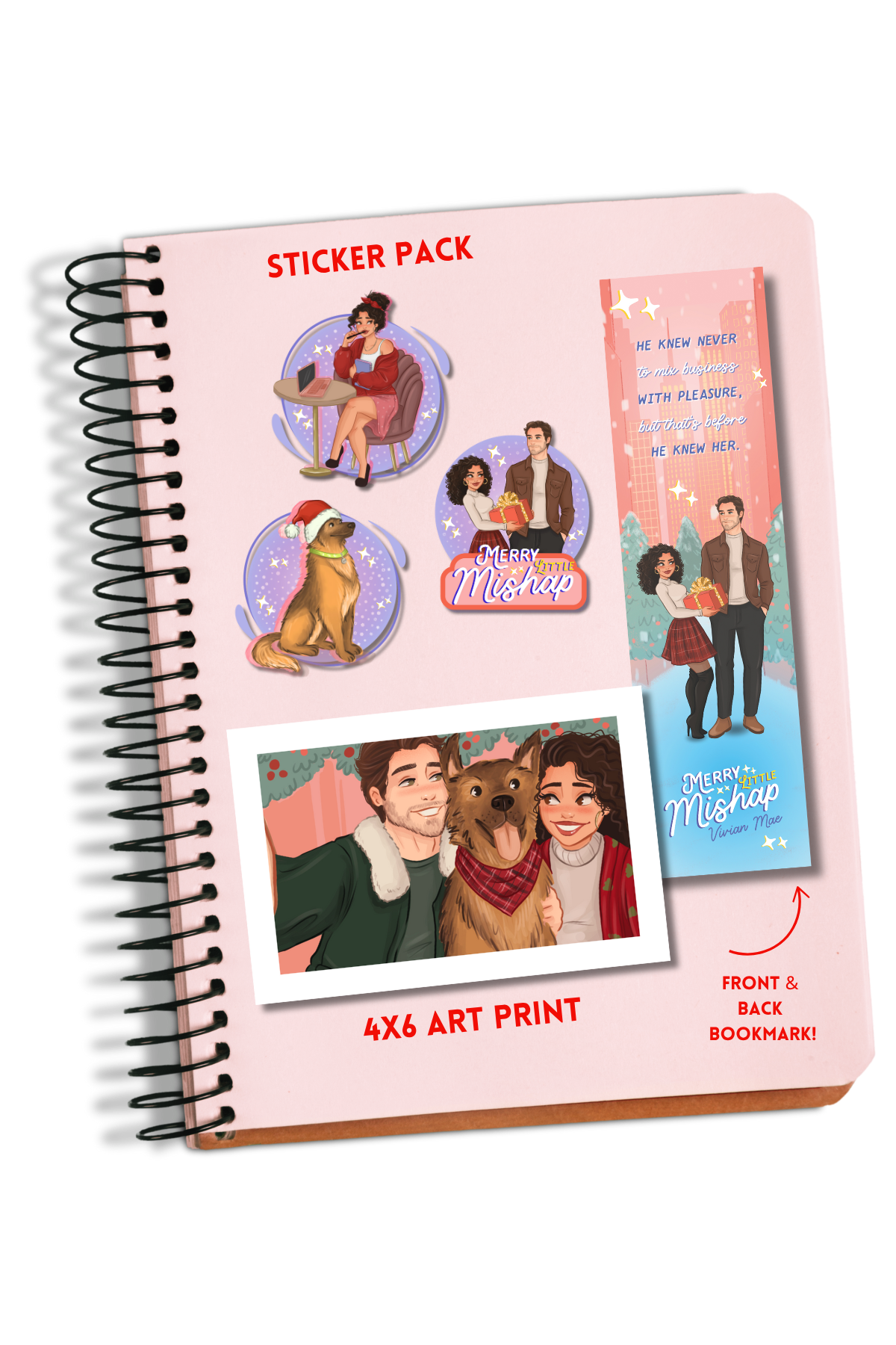 merry little mishap by vivian mae spicy xmas christmas rom com with no third act breakup signed paperback with swag.png