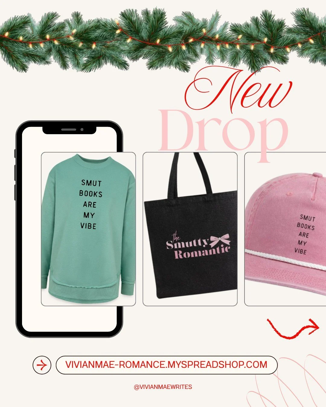 💋My babes, it's been a second since I've posted about my merch shop, but I wanted to remind everyone--in time for the holidays--that my merch shop has 2 new designs! YAY! ❤️

Swipe through to check out the new designs. Visit the link below (or in my