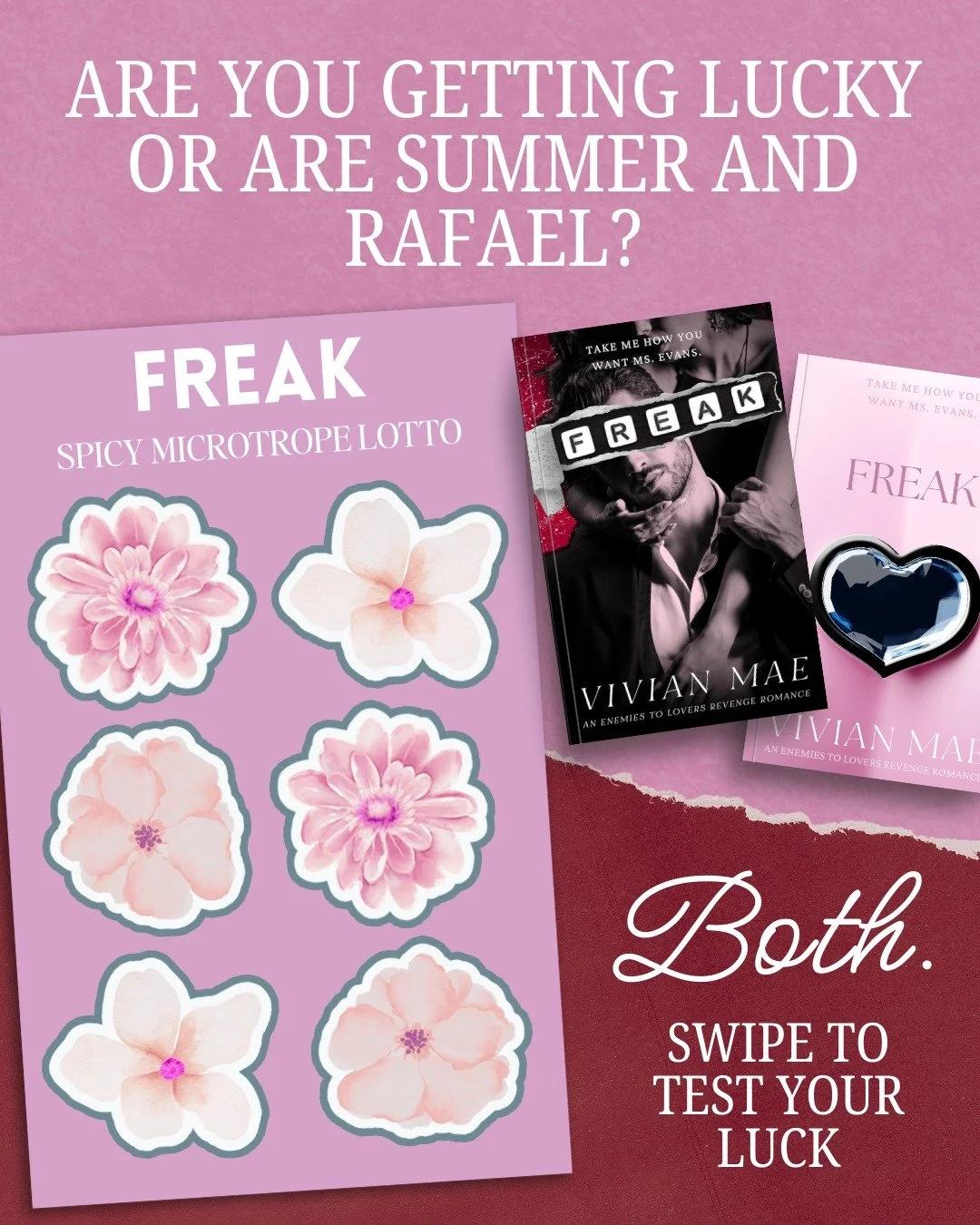 ✨I must ask you, which do you typically pick, discreet or people cover, or both?

If you love these tropes then you&rsquo;ll love Summer and Rafael in their novella:

✨Enemies to lovers
💋He falls first
✨High school reunion
💋She bids on him $$$
✨Bil