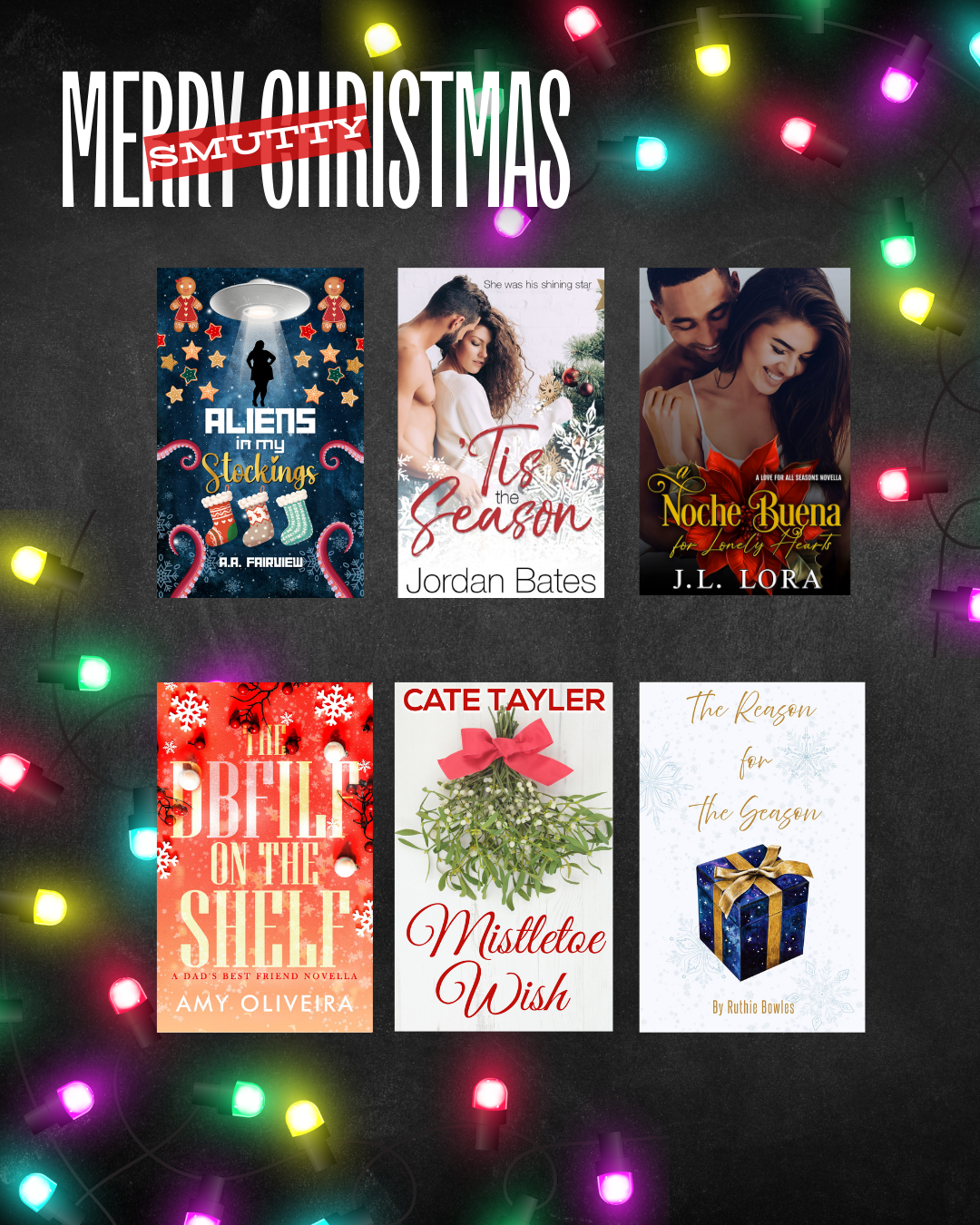 Merry Smutty Christmas Spicy Holiday Romance novella book recommendations for the holiday season