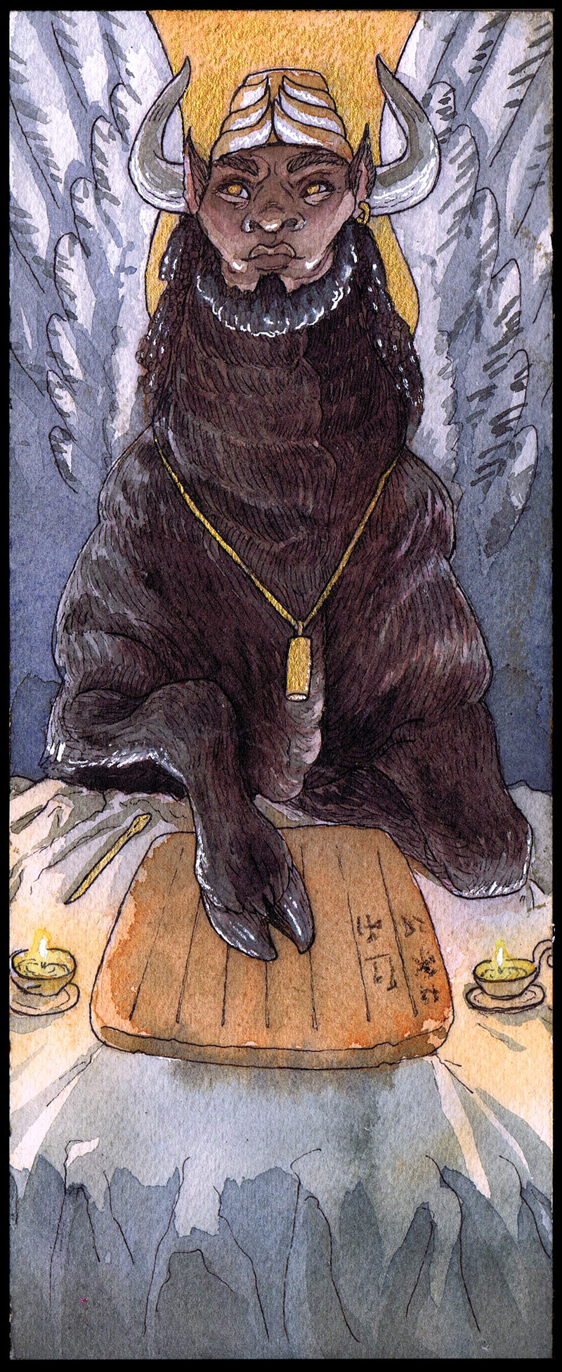 The Hierophant - Lamassu