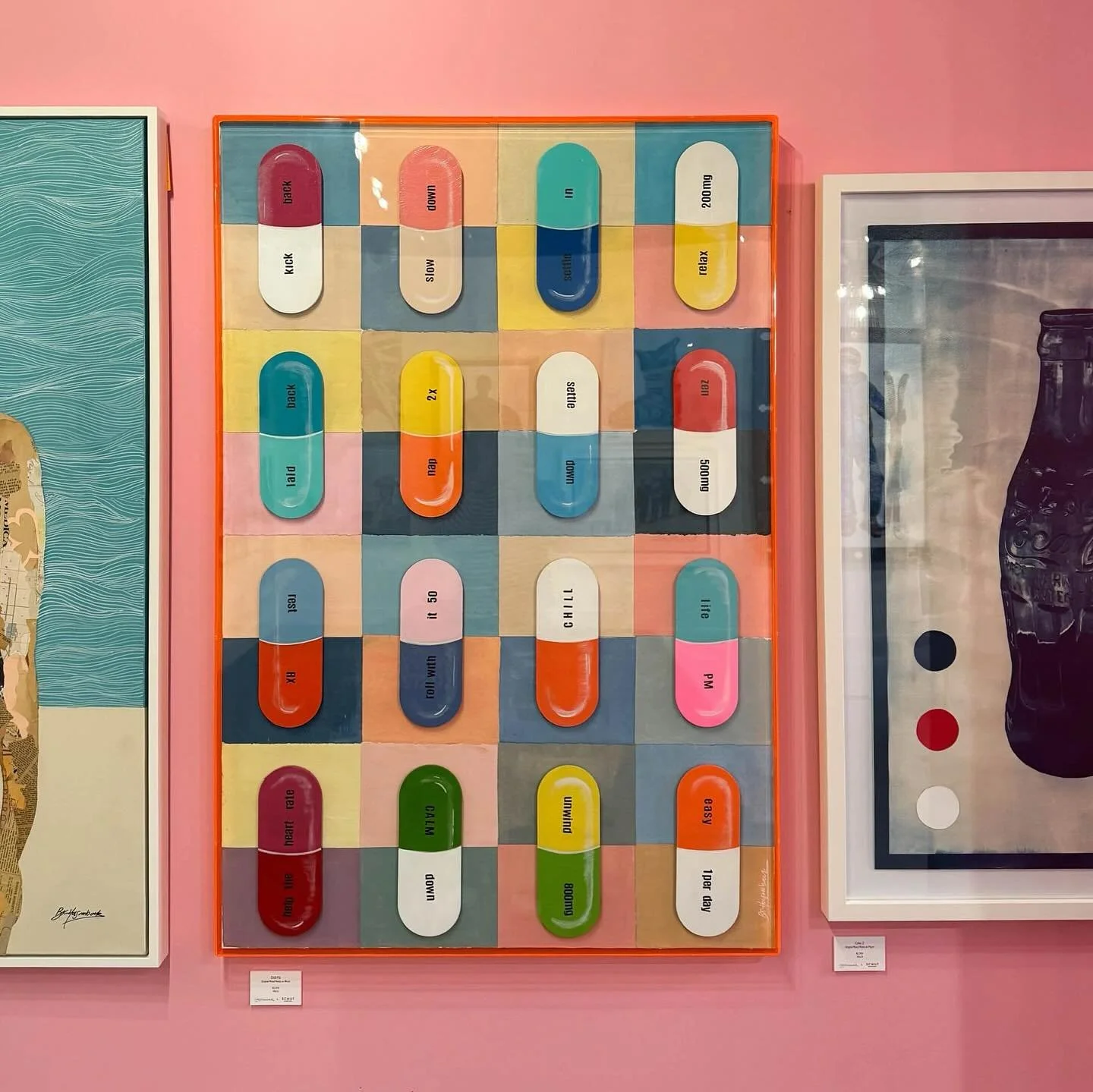 My mom used to tell my brother and I to &ldquo;take a chill pill&rdquo; when we were spazzing out as kids, she would give us a singular m&amp;m that would immediately make us 🧘&zwj;♀️.

This piece was fun to make and fun to look at. It&rsquo;s crazy