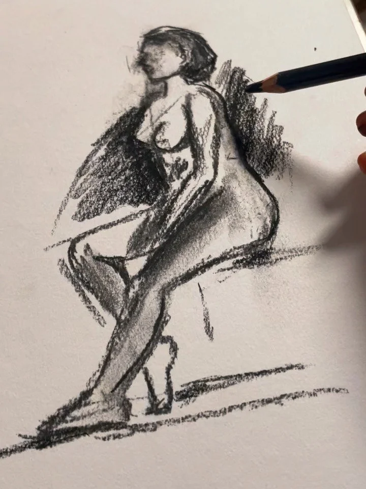 Sesi&oacute;n de modelo en vivo✍️🖤

#draw #drawing #art #arte #artistic