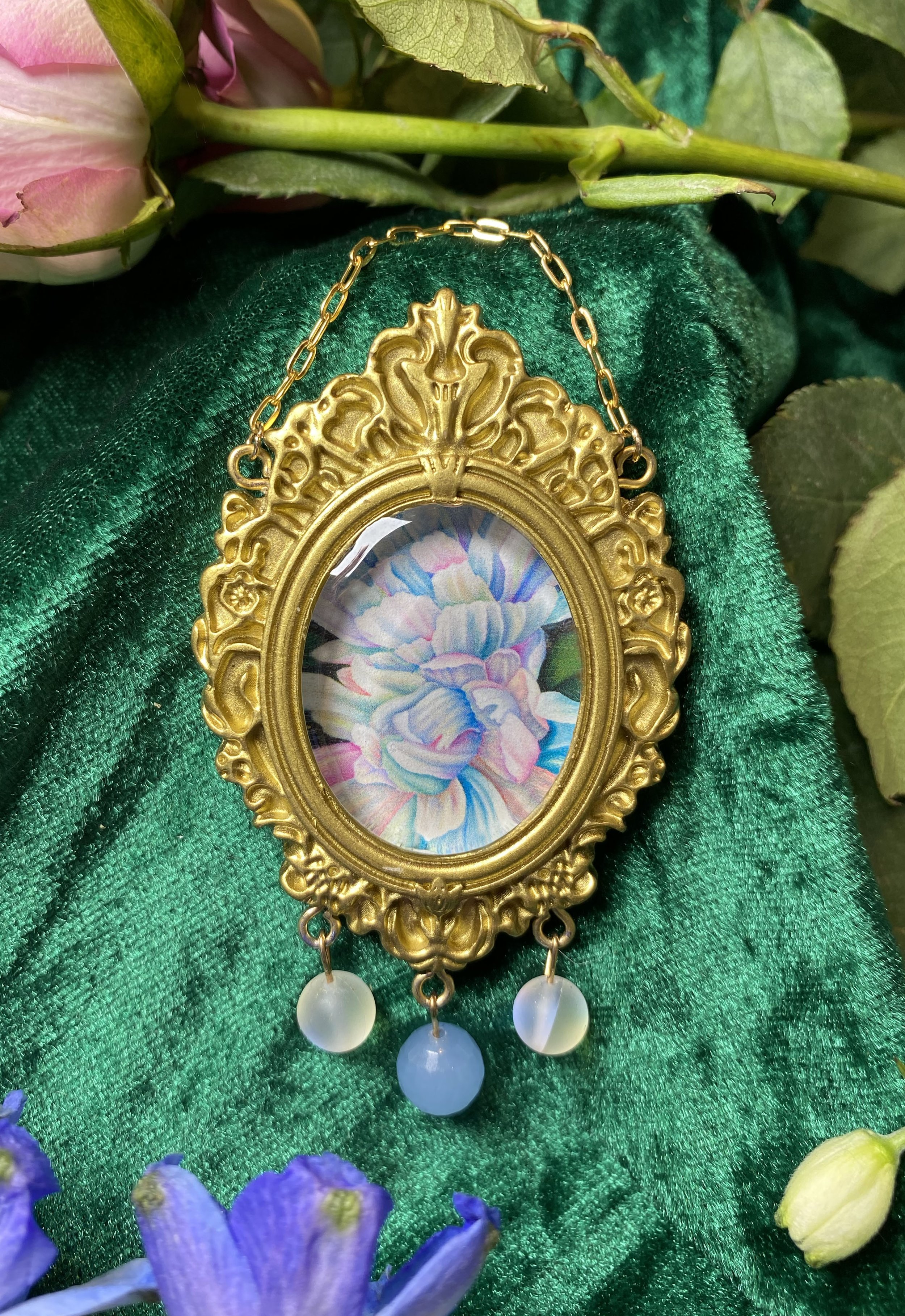 Pastel Peony Wall Jewel