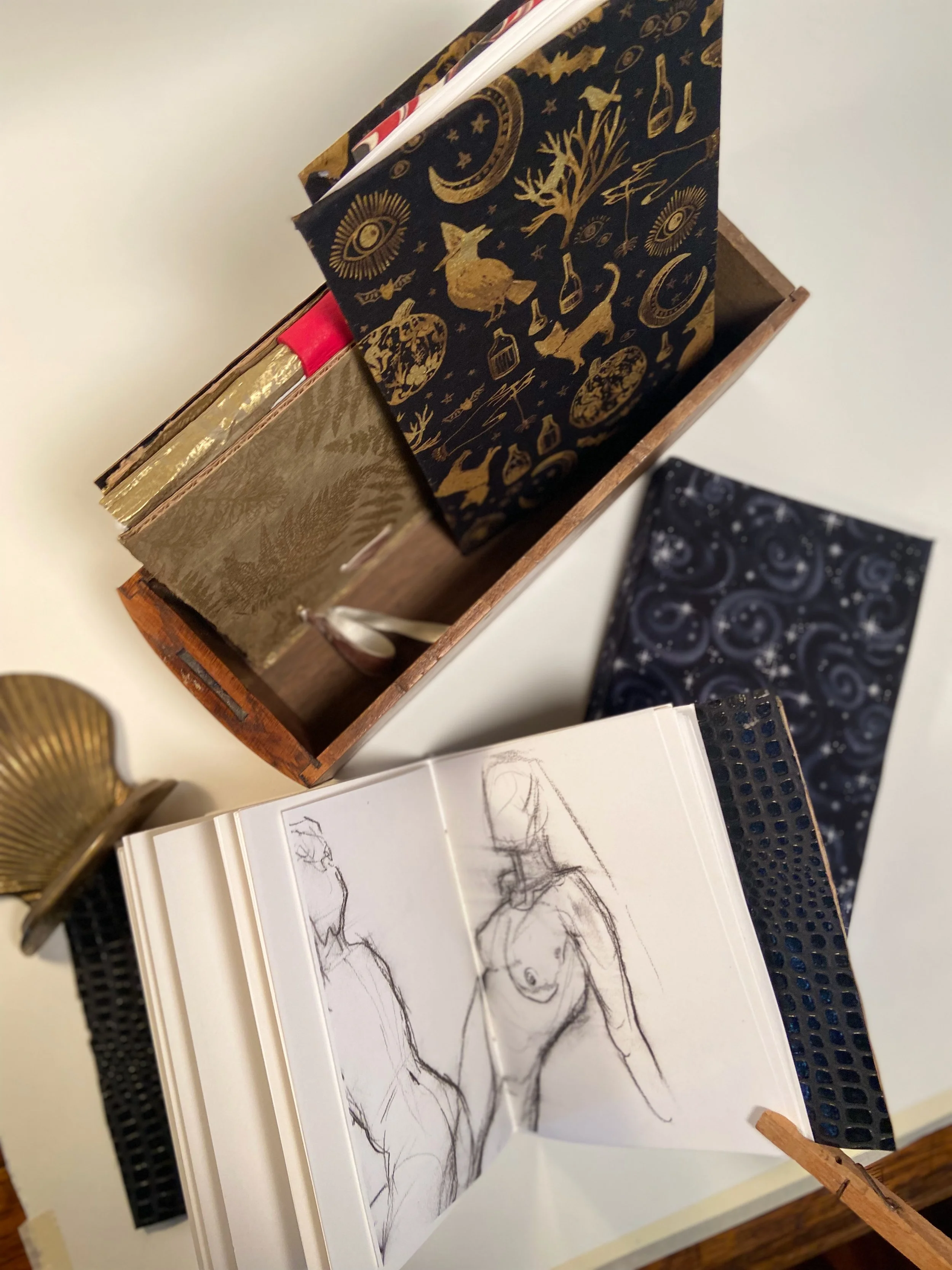 books that have pages from my figure modeling career