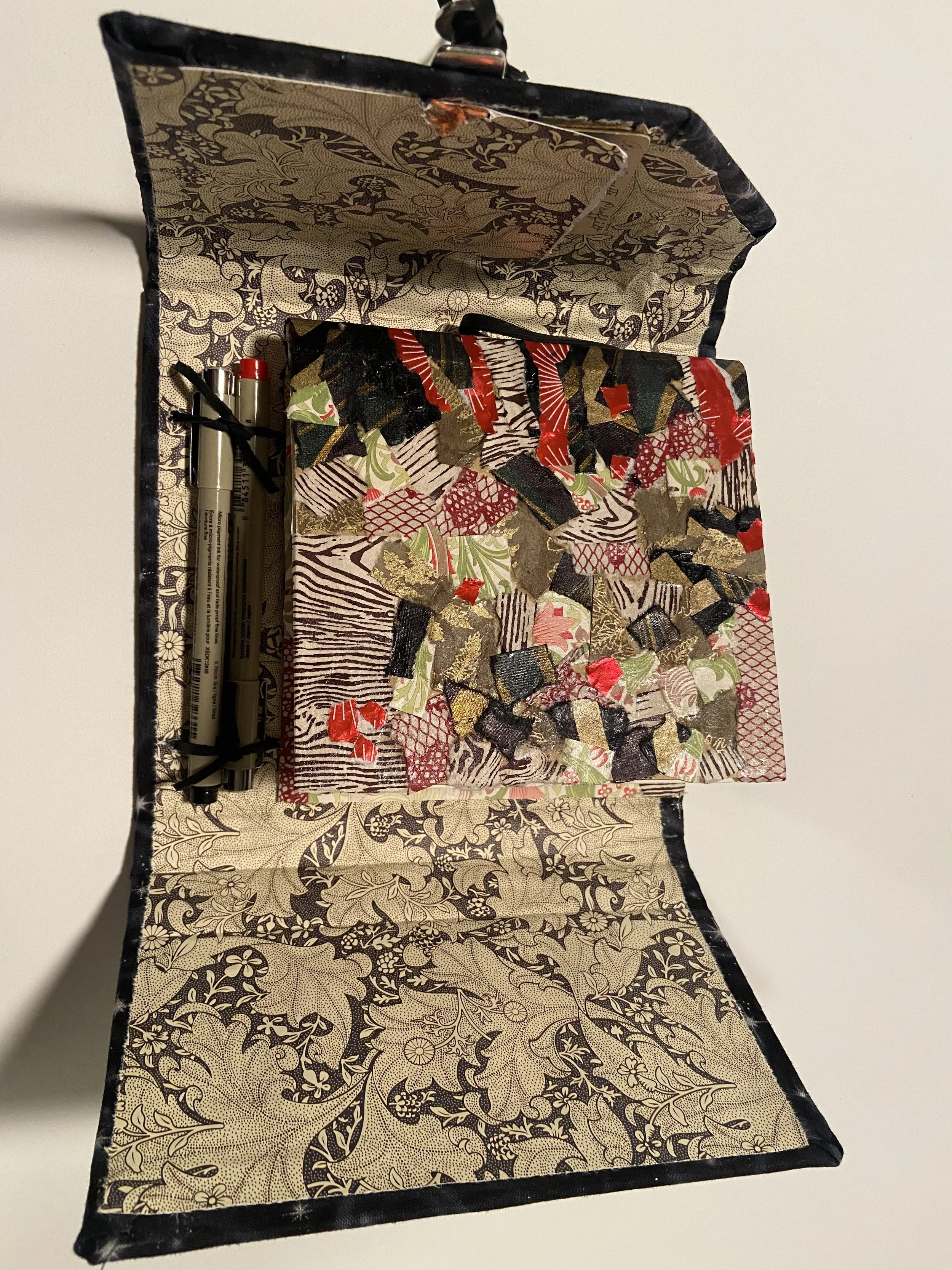 Custom Collaged journal in protective box