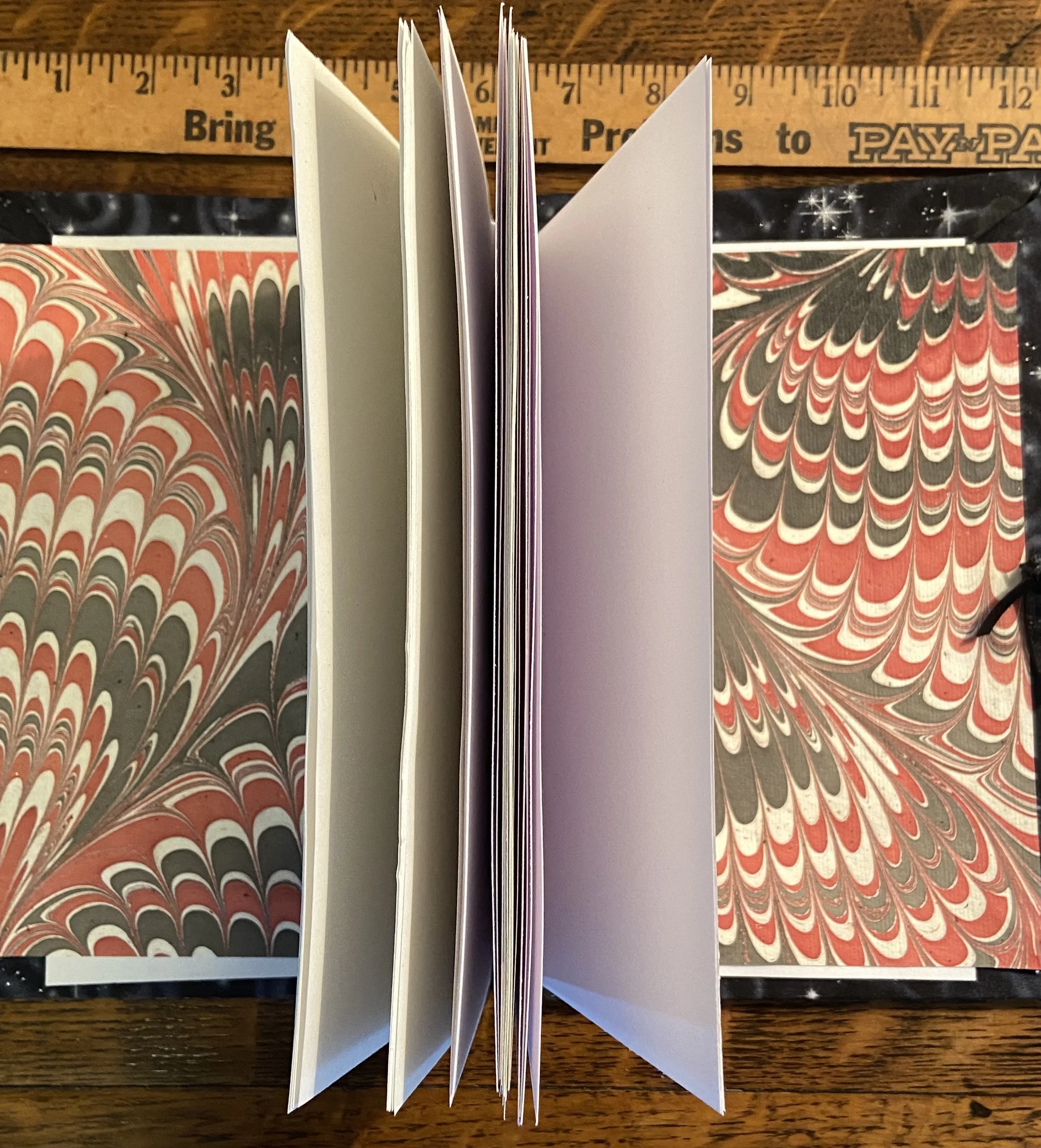 marbled end papers