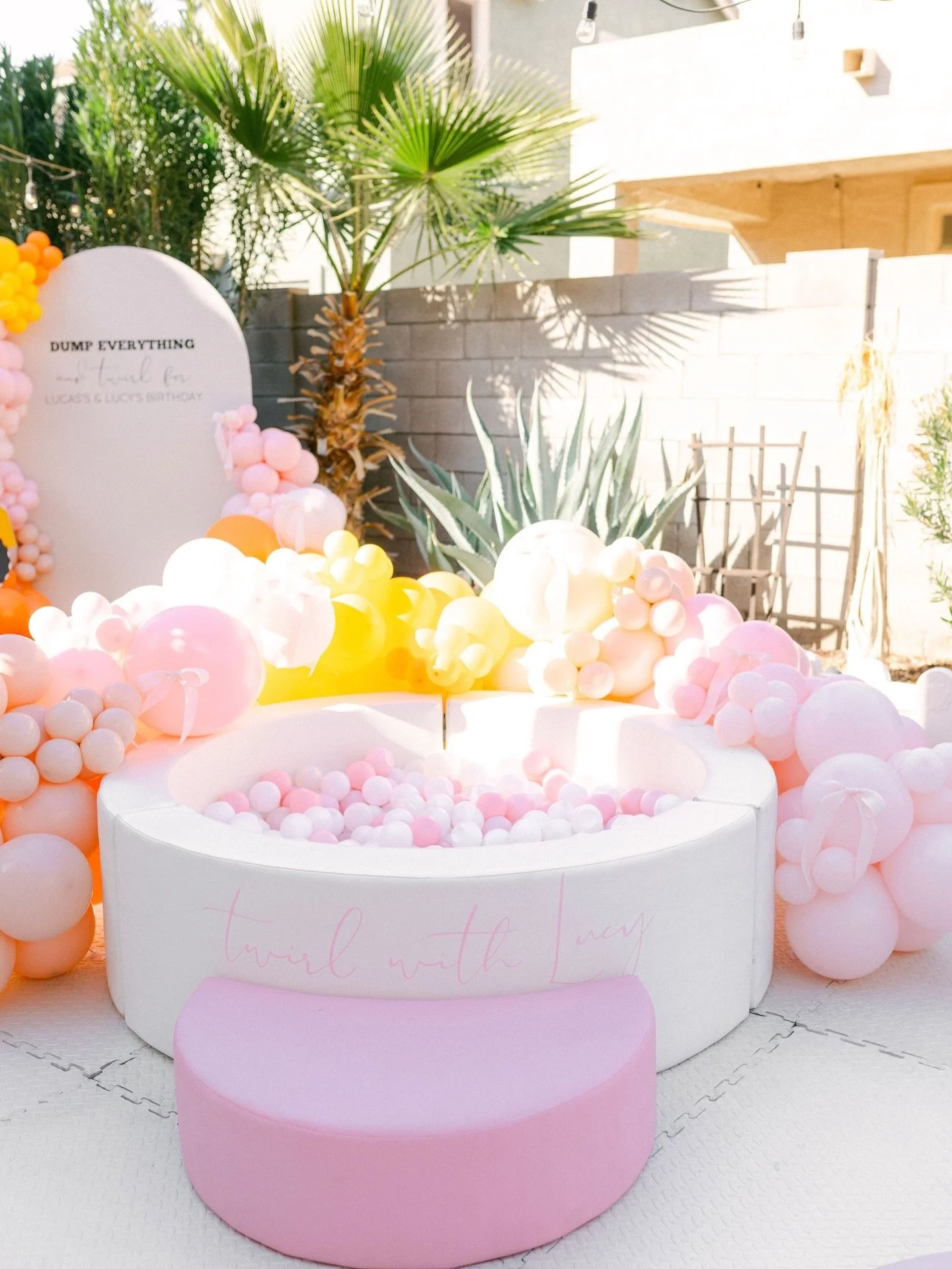 TRUCKS &amp; TUTUS 🧡💛🩷

POV: you gave the toddlers their own party zone and now no one wants to leave 

For this party we brought:
🤍 The Mini- 8x8 Bitty Bouncer 
💗 Pink Mini Soft Play Set

Soft, safe, and styled to match the party aesthetic  bec