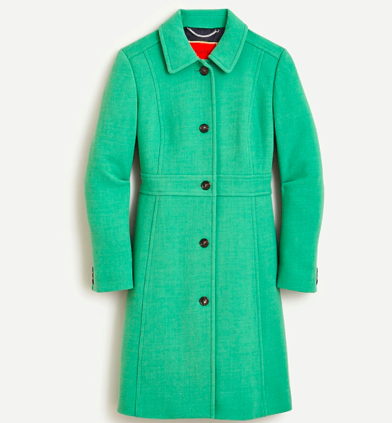 green coat | 5 Emily in Paris Looks You Can Shop Right Now