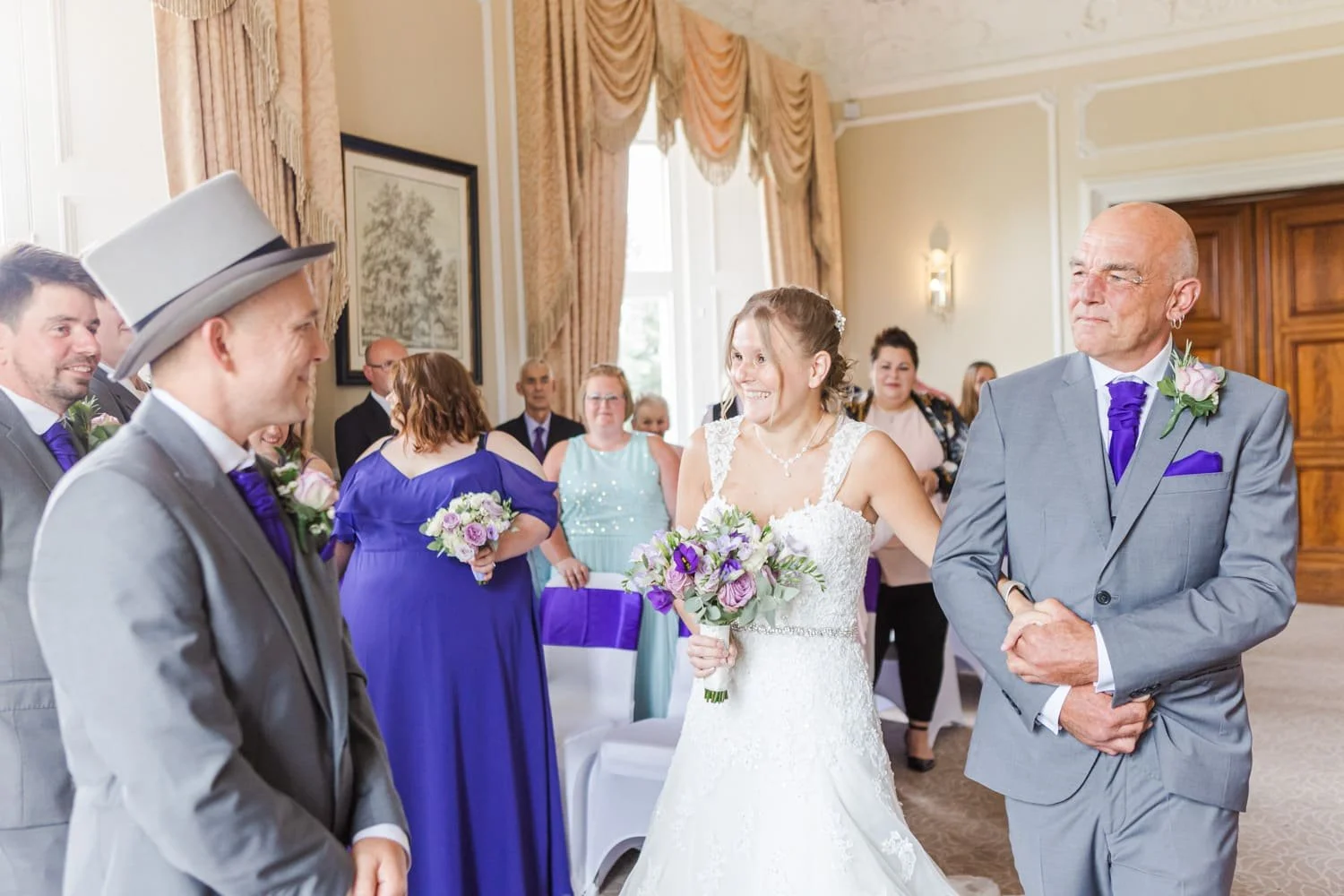 wedding ceremony at Wivenhoe House