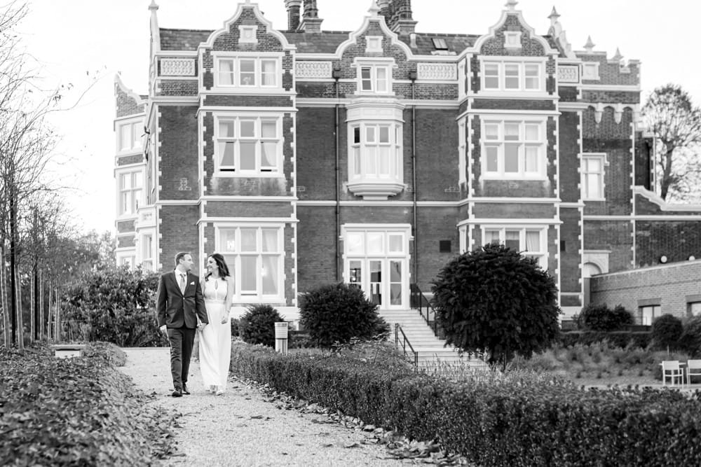 Wedding photo at Wivenhoe House
