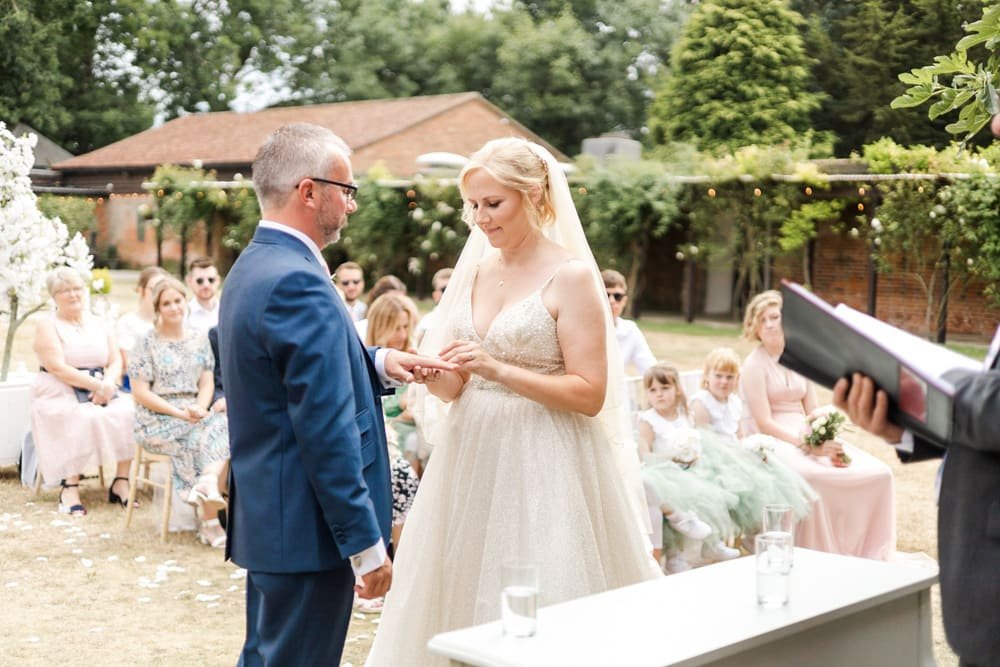 Outdoor weddings at Woodhall Manor