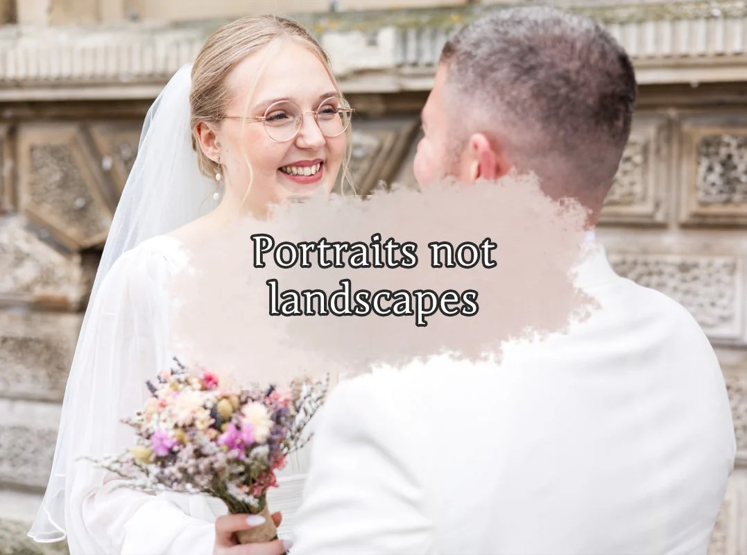 You don&rsquo;t need large, sweeping landscapes to create beautiful wedding portraits.

A quiet corner, soft light, and the way you look at each other is more than enough. This is why I focus less on where you are, and more on who you&rsquo;re with.
