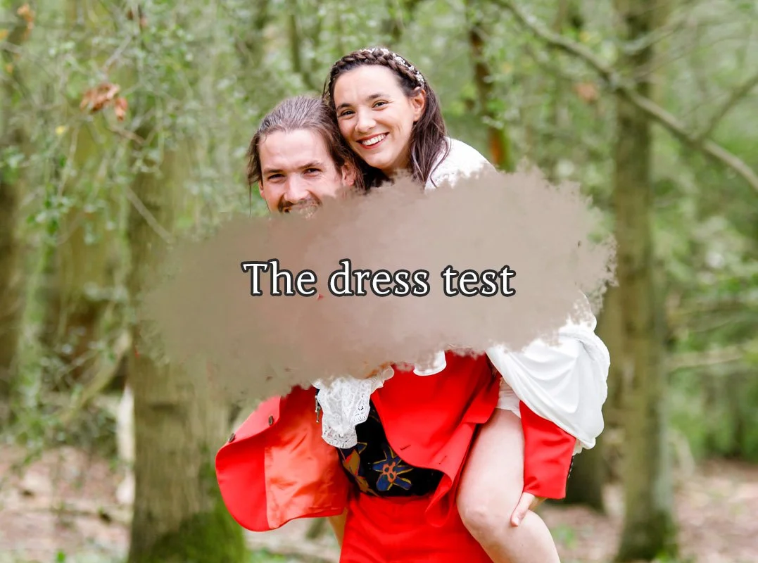 Can you have a piggyback in your wedding dress?

Not essential, of course. But if you can move, laugh, and have a bit of fun in it, you&rsquo;ll feel so much more relaxed on the day.

Being able to move confidently in your dress and feel COMFORTABLE 