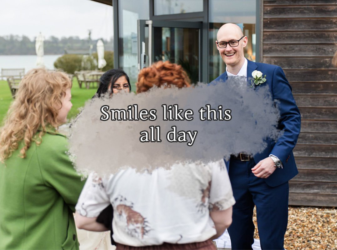 A beautiful ceremony at Ipswich Town Hall, followed by a reception at the Royal Harwich Yacht Club - a new venue for me, and such a lovely one.

It meant so much that the bride&rsquo;s family were able to travel from abroad to be there and celebrate 