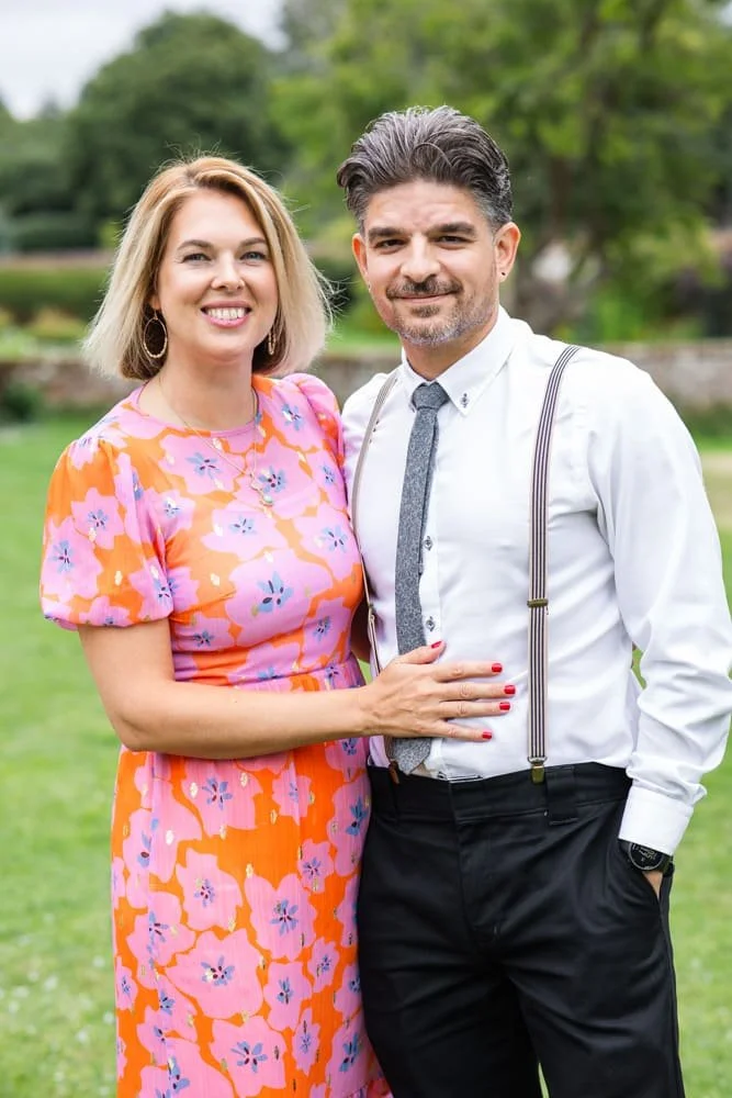 formal portrait of wedding guests
