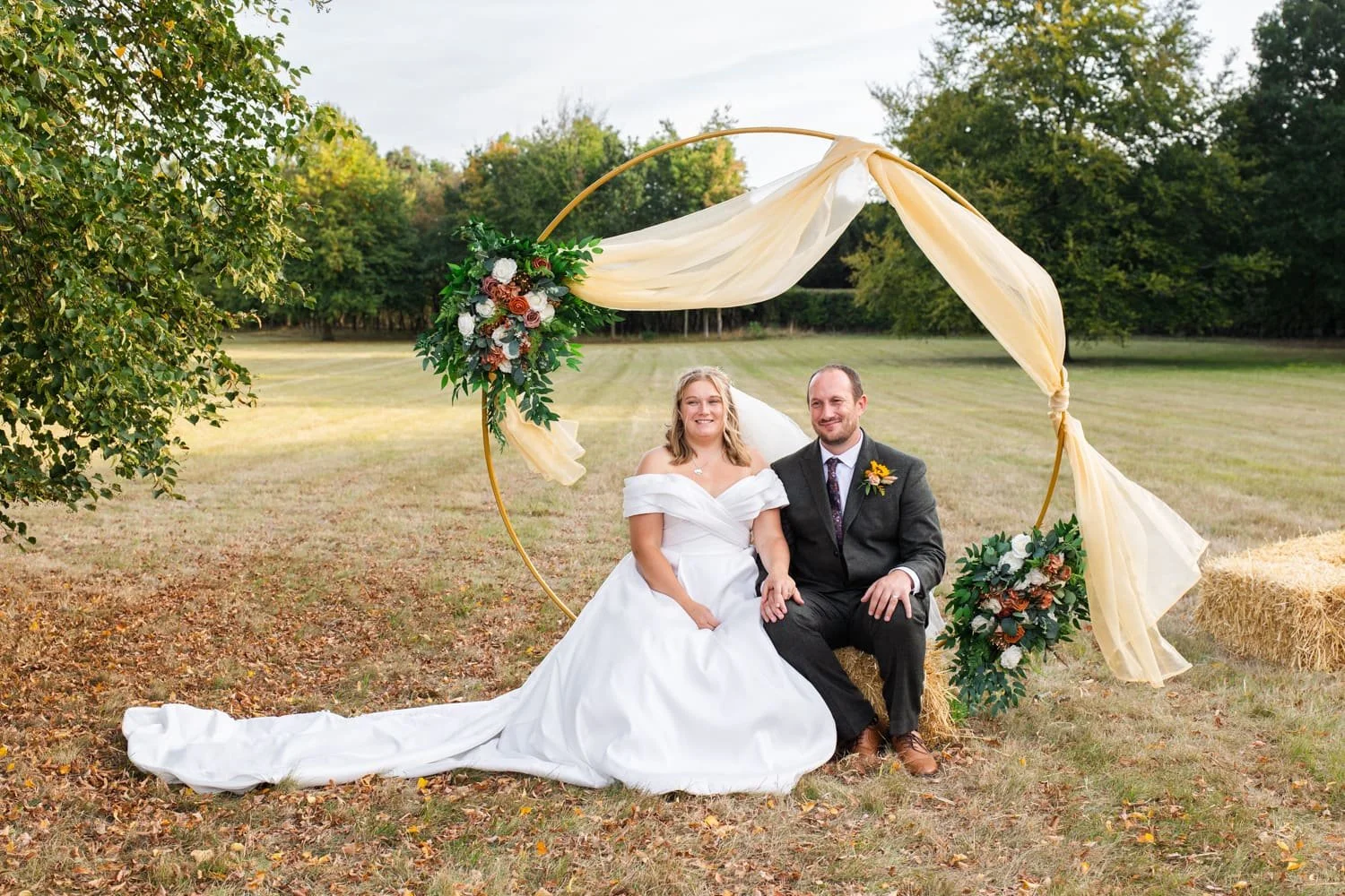 wedding portrait at diy wedding