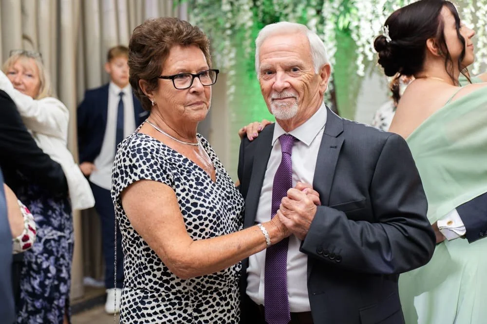 guests dancing at seckford hall