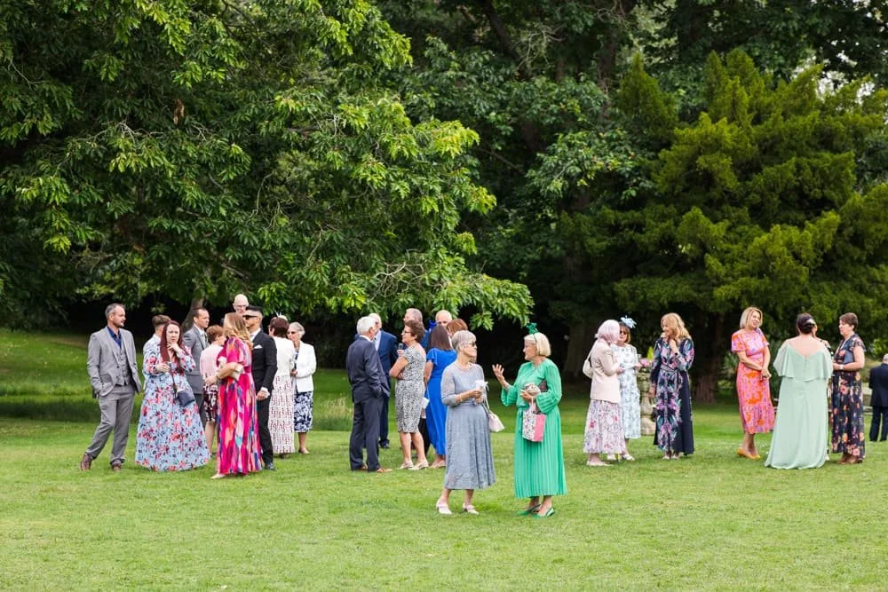 drinks reception at manor house