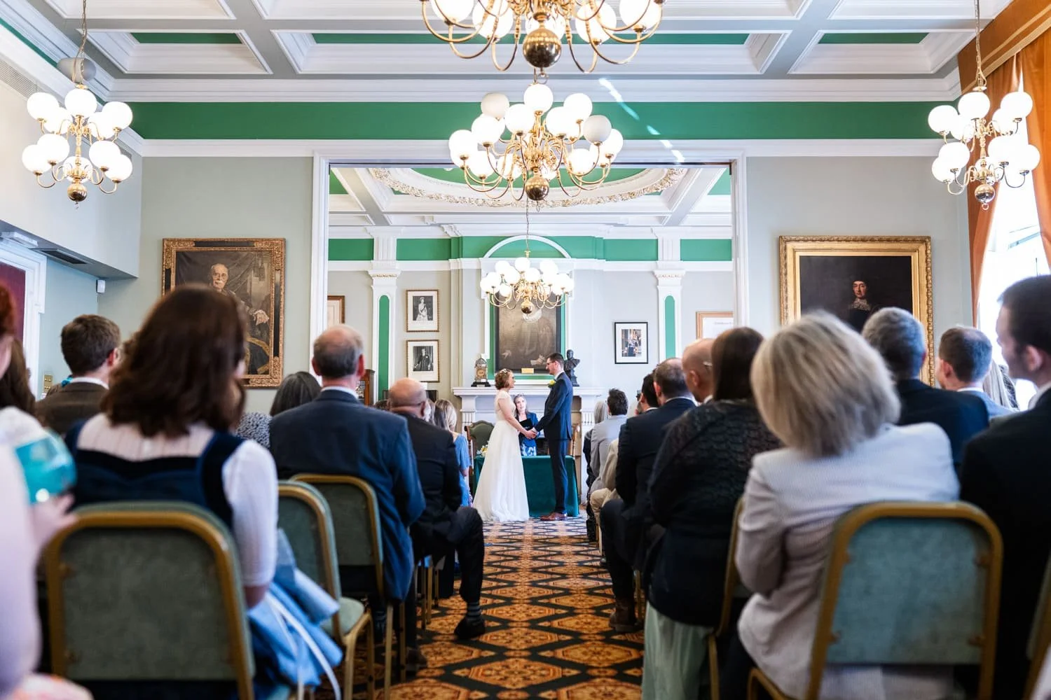 wedding ceremony in Mayors Parlour at Colchester Town Hall