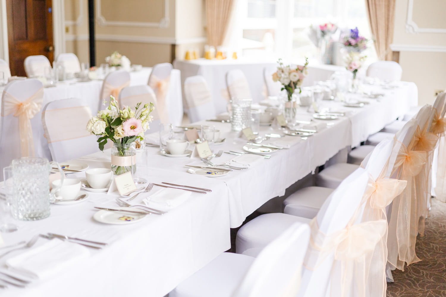 wedding breakfast at wivenhoe house