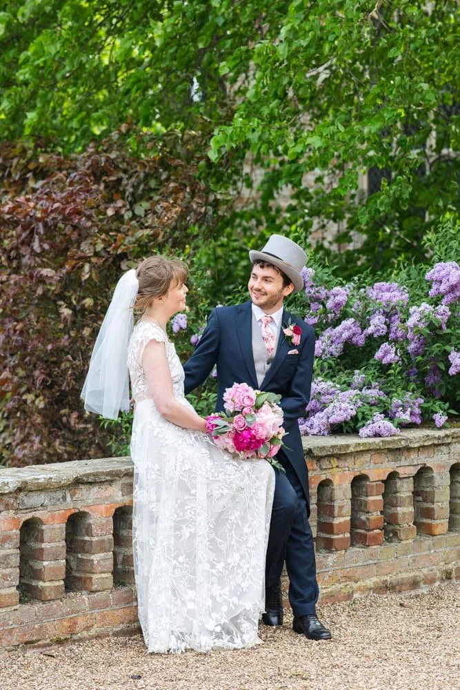 natural portrait of couple sitting and chatting