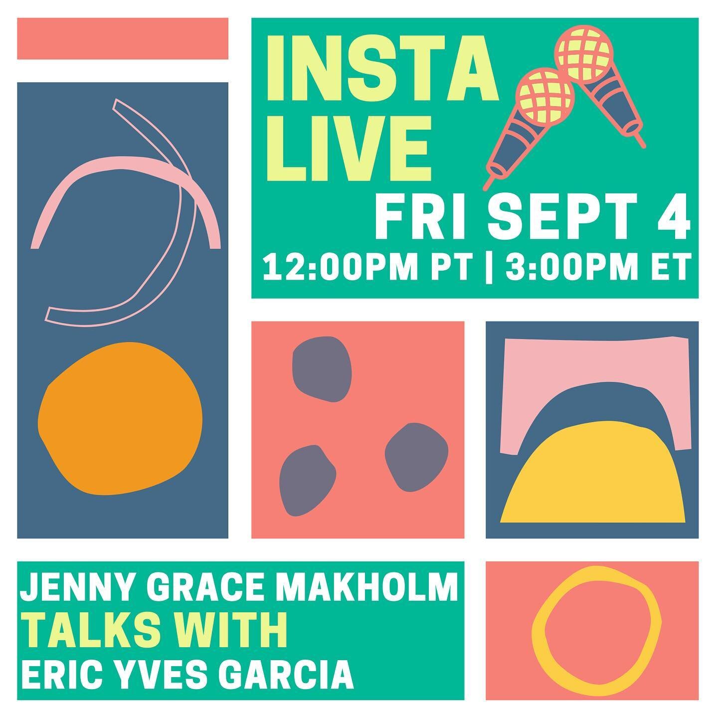 Today at 3PM ET/12PM PT, @jennygracem talks to @ericyvesgarcia about all things @beanartshero, why we need major Arts relief, and more! You don&rsquo;t want to miss this.

#ArtsHero #BeAnArtsHero #SaveTheArts #SaveTheArtsEconomy #ExtendPUA #ExtendFPU
