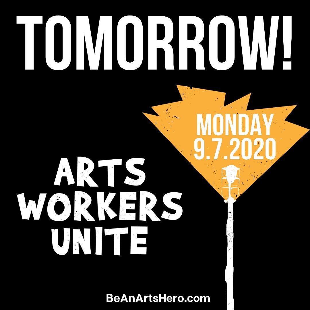 IT&rsquo;S ALMOST TIME 🎉 Our day of action is TOMORROW! Get a good night of sleep, we&rsquo;ll see you in the morning for #ArtsWorkersUnite!

#ArtsHero #BeAnArtsHero #SaveTheArts #SaveTheArtsEconomy #ExtendPUA #ExtendFPUC