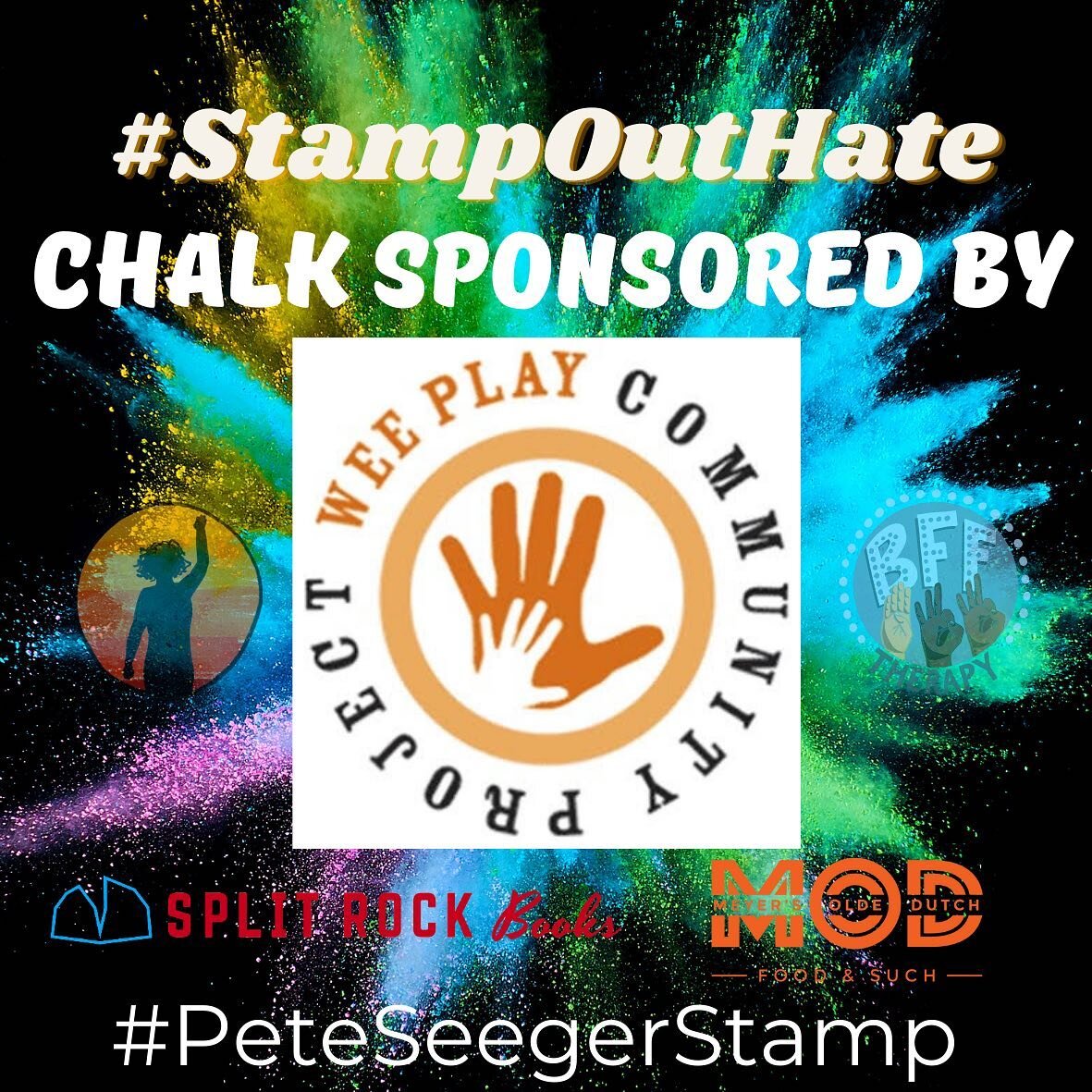 Thank you to our sponsors!!! @weeplayproject is our biggest cheerleader, and I am grateful. I've purchased a lot of chalk in the last few years, and I appreciate the many friends and family members who support me in many ways as this work evolves. Fr