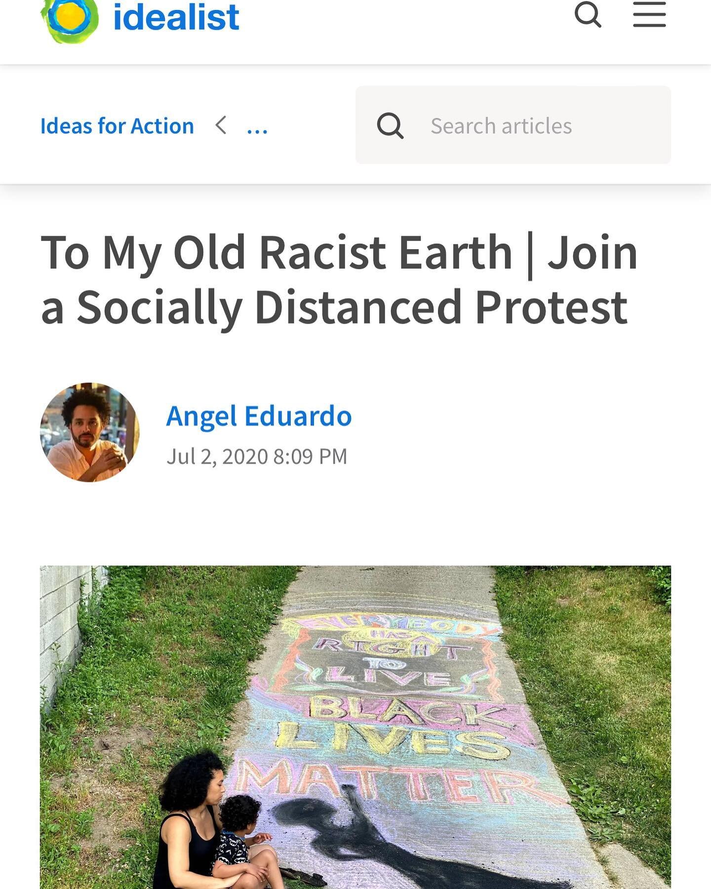 Thank you @idealist_org for this write up of the project in 2020! Article link can be found on our website. #tomyoldracistearth #peteseegerstamp #stampouhate