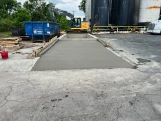 Concrete loading ramp in Kannapolis NC