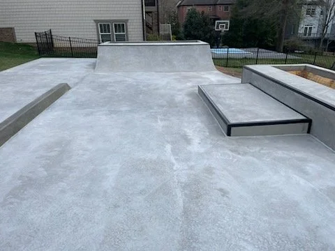 Concrete skatepark in Concord NC