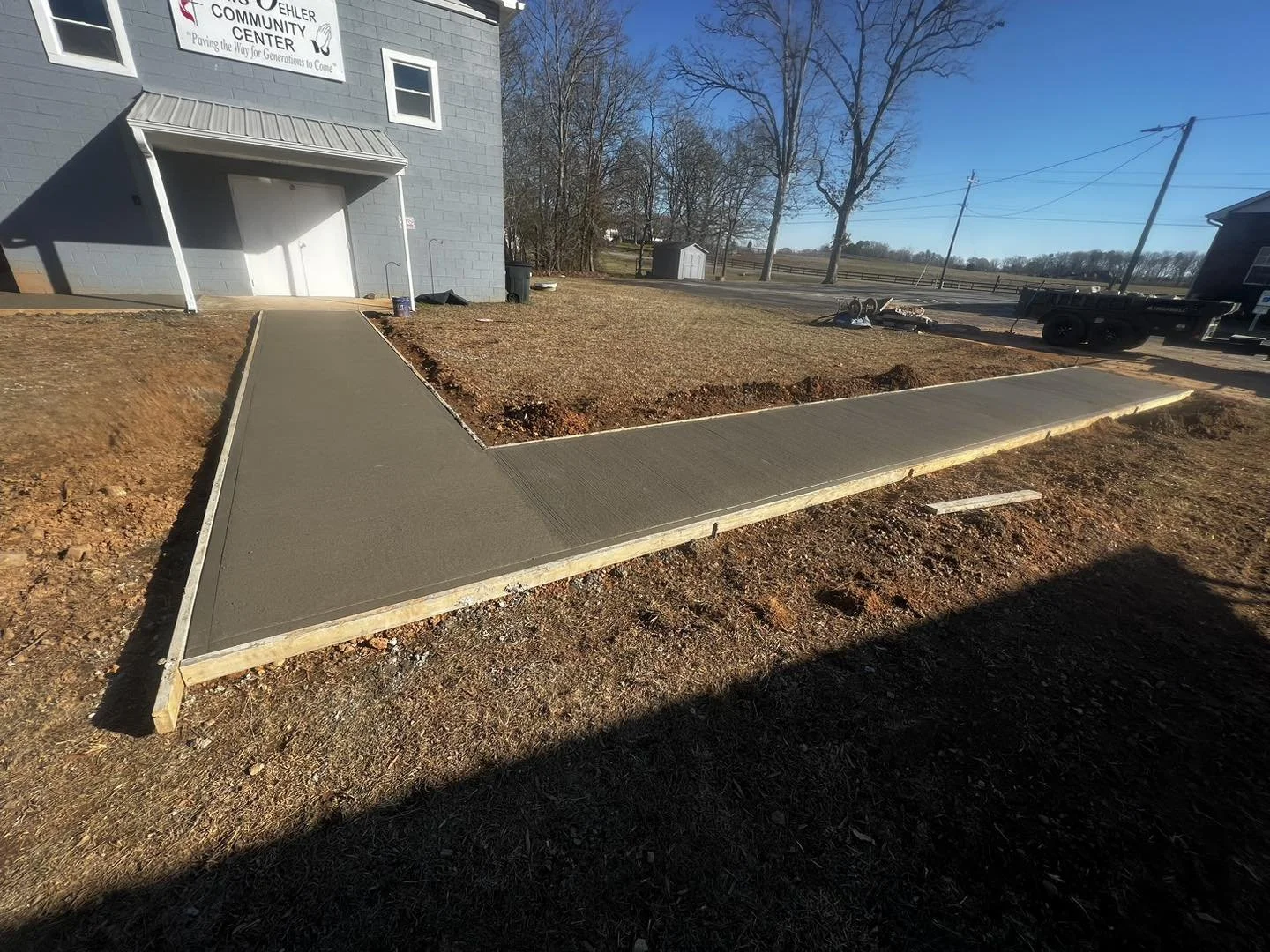 Concrete walkway in Statesville NC