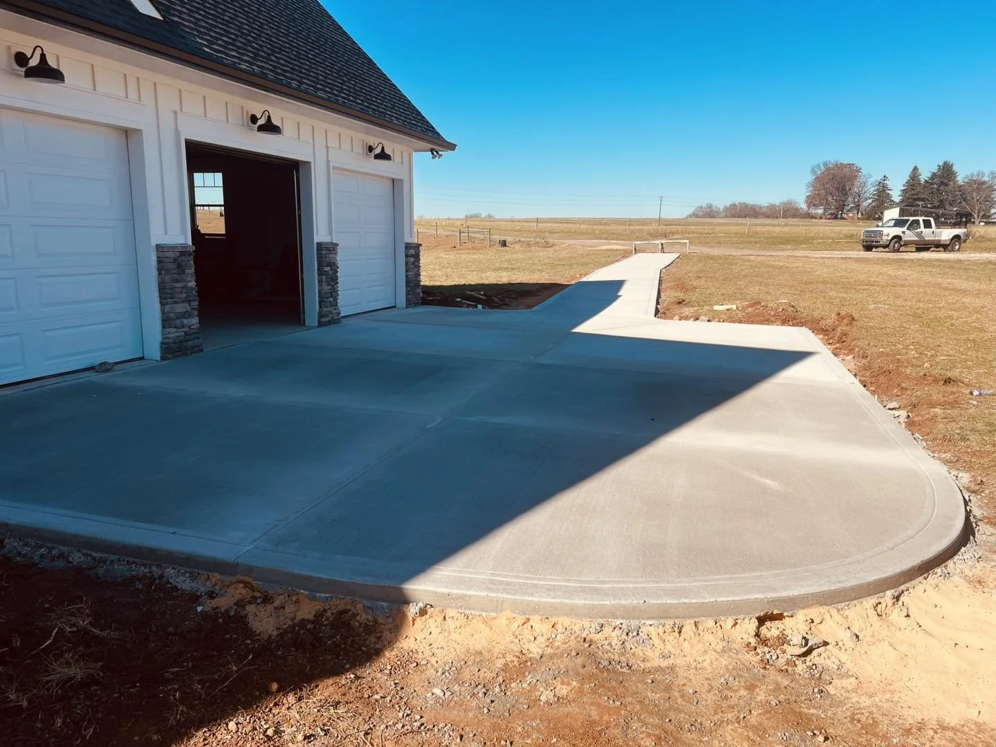 New concrete driveway in Statesville NC