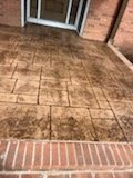 Stamped concrete patio in Kannapolis NC