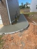 New concrete sidewalk in Mooresville NC