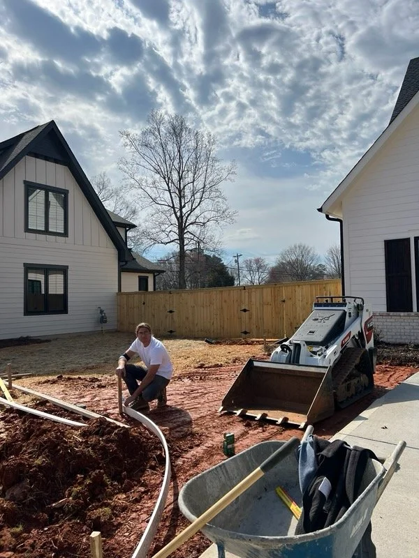Concrete patio extension in Mooresville NC
