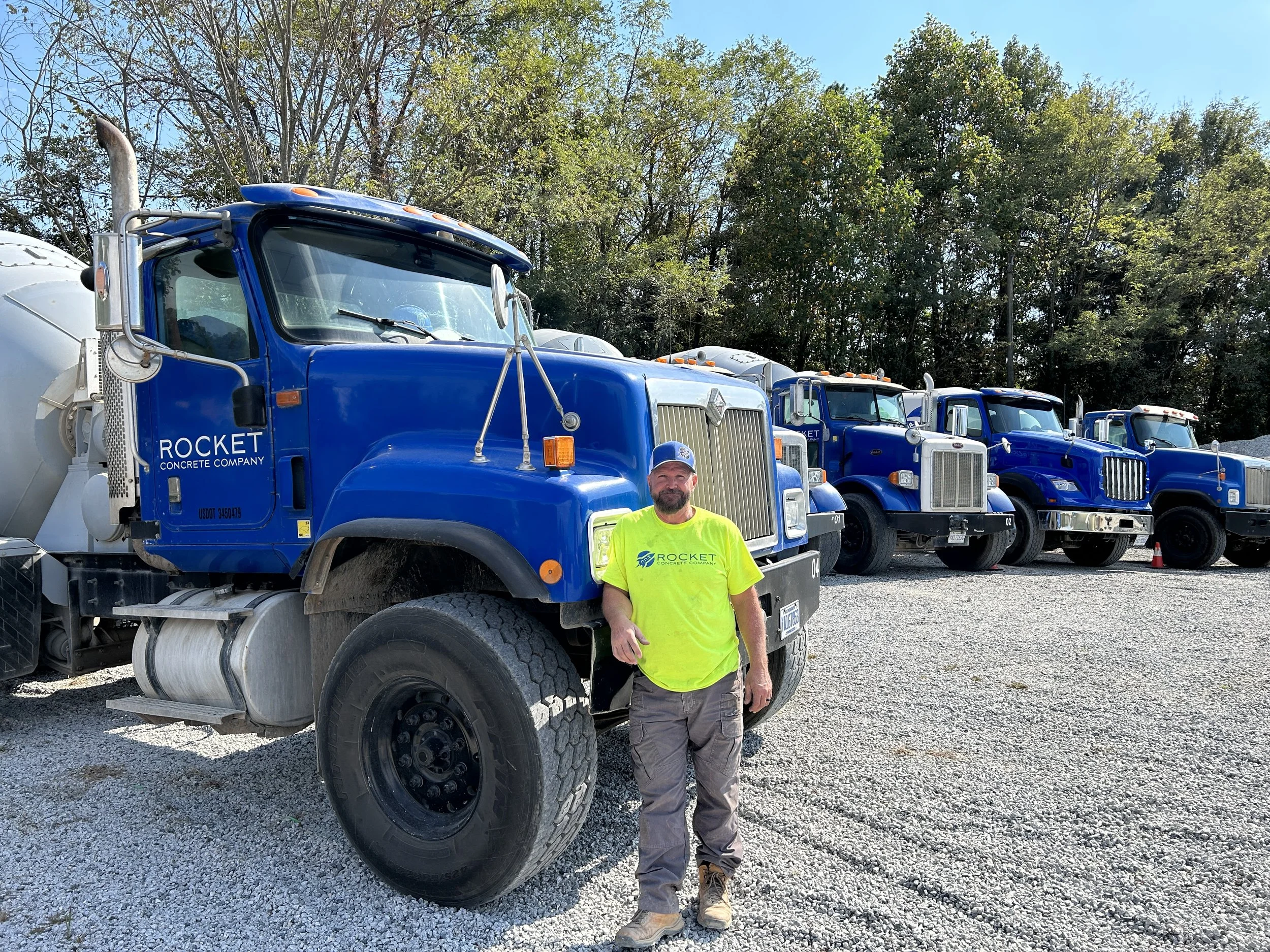 Rocket Concrete mixer truck driver in Mooresville NC