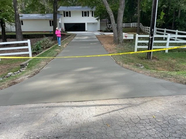 Concrete driveway repair in Mooresville NC