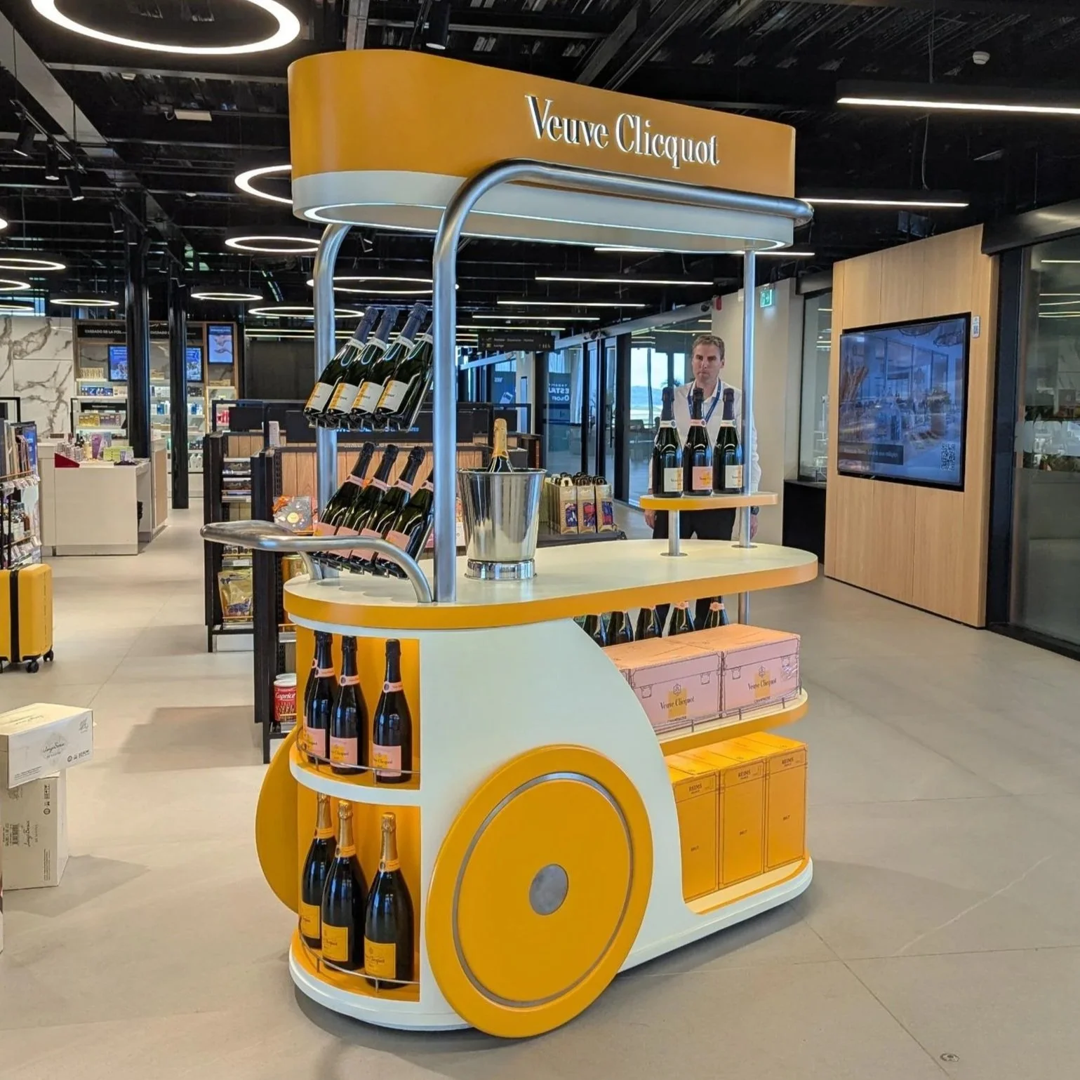 Veuve Clicquot Cart - Punta del Este Intl. Airport, Uruguay