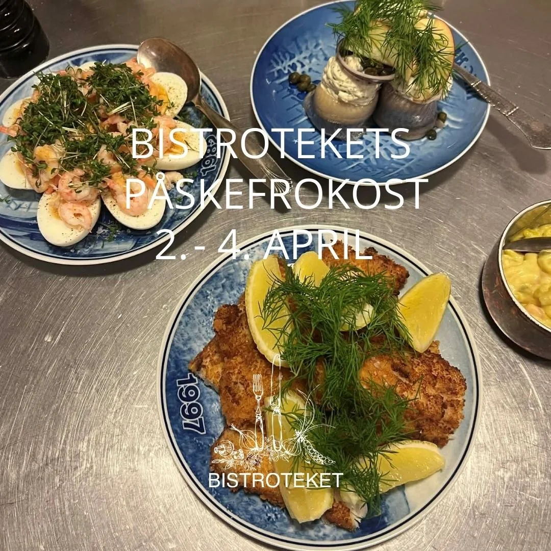P&aring;sken er lige om hj&oslash;rnet &ndash; og hvad er bedre end at fejre den med en l&aelig;kker p&aring;skefrokost i charmerende omgivelser p&aring; Bistroteket? 🐣

Book bord til en hyggelig og smagfuld p&aring;skefrokost 2.-4. april, og lad os